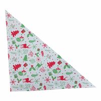 Casual Polyester Christmas Cartoon Printing Pet Saliva Towel 1 Piece sku image 2