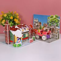 Paper Children's Puzzle Assembly Diy Christmas 3d Three-dimensional Puzzle Toy main image 3