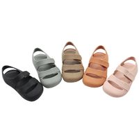 Kid's Casual Solid Color Round Toe Ankle Strap Sandals main image 3