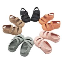 Kid's Casual Solid Color Round Toe Ankle Strap Sandals main image 1