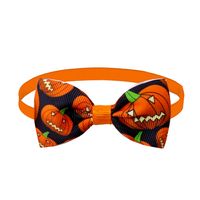 Moda Poliéster Víspera De Todos Los Santos Calabaza Impresión Accesorios Para Mascotas 1 Pieza sku image 1