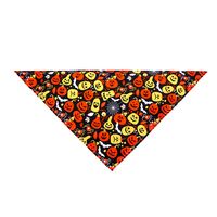 Fashion Polyester Halloween Pumpkin Skull Printing Pet Saliva Towel 1 Piece sku image 11