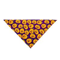 Fashion Polyester Halloween Pumpkin Skull Printing Pet Saliva Towel 1 Piece sku image 3