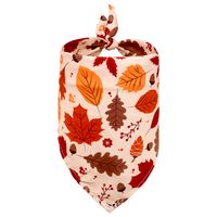 Fashion Polyester Thanksgiving Pumpkin Printing Pet Saliva Towel 1 Piece sku image 11