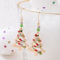 Fashion Christmas Tree Alloy Beaded Unisex Drop Earrings 1 Pair main image 4
