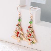 Fashion Christmas Tree Alloy Beaded Unisex Drop Earrings 1 Pair main image 6