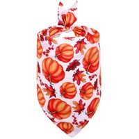 Fashion Polyester Thanksgiving Pumpkin Printing Pet Saliva Towel 1 Piece sku image 3
