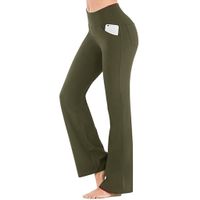 Women's Sports Casual Solid Color Full Length Flared Pants main image 2