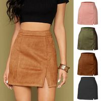 Fashion Solid Color Polyester Above Knee Skirts main image 1