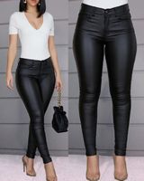 Women's Street Fashion Solid Color Full Length Zipper Skinny Pants main image 1