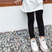 Basic Solid Color Cotton Blend Pants & Leggings main image 2