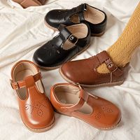 Women's British Style Solid Color Round Toe Casual Shoes main image 1