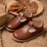 Women's British Style Solid Color Round Toe Casual Shoes main image 3