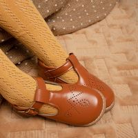 Femmes Style Britannique Couleur Unie Bout Rond Chaussures Décontractées main image 2