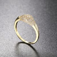 Fashion Geometric Copper Inlay Zircon Rings 1 Piece sku image 1