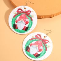 Sweet Santa Claus Synthetic Resin Women's Drop Earrings 1 Pair sku image 1