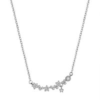 Dulce Estrella Cobre Embutido Diamantes De Imitación Collar 1 Pieza sku image 1
