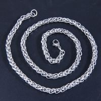 Retro Solid Color Stainless Steel Necklace 1 Piece main image 4