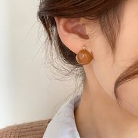 Fashion Semicircle Copper Enamel Earrings 1 Pair main image 5