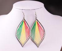 1 Pair Ethnic Style Oval Water Droplets Alloy Plating Women's Drop Earrings sku image 3