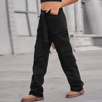 Women's Daily Fashion Solid Color Full Length Pocket Jeans main image 3