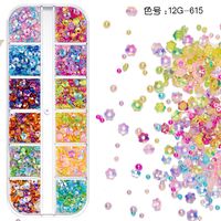 Fashion Geometric Alloy Resin Shell Nail Patches 1 Set sku image 9