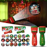 Flashlight 21 Patterns Santa Claus Christmas Tree Toy Gift main image 1