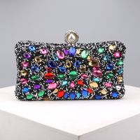 Green Blue Pink Pu Leather Polyester Flower Pillow Shape Evening Bags sku image 7