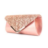 Pu Leather Solid Color Square Evening Bags main image 5