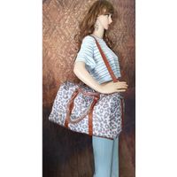 Women's Fashion Leopard Canvas Waterproof Travel Bags main image 5