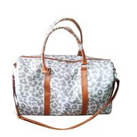 Women's Fashion Leopard Canvas Waterproof Travel Bags sku image 1