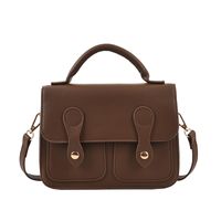 Women's Small Pu Leather Geometric Elegant Zipper Square Bag main image 5