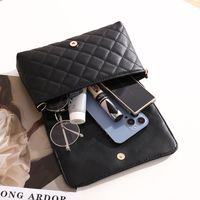 Women's Small Pu Leather Solid Color Fashion Square Magnetic Buckle Chain Bag main image 3