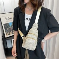 Women's Fashion Color Block Straw Waist Bags main image 5