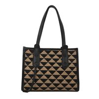Women's Large Spring&summer Pu Leather Geometric Fashion Bucket Zipper Tote Bag main image 2