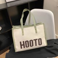 Women's Fashion Letter Canvas Shopping Bags main image 1