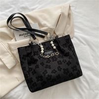 Women's Fashion Flower Oxford Cloth Shopping Bags sku image 3