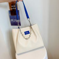 Femmes Moyen Toutes Les Saisons Faux Cuir Couleur Unie De Base Seau Fermeture Éclair Sac À Main main image 6