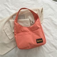 Women's Basic Solid Color Canvas Shopping Bags sku image 1