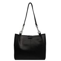 Women's Large All Seasons Pu Leather Solid Color Basic Bucket Zipper Tote Bag main image 2