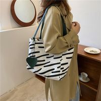 Women's Fashion Zebra Canvas Shopping Bags main image 3