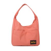 Women's Basic Solid Color Canvas Shopping Bags main image 2