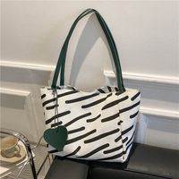 Women's Fashion Zebra Canvas Shopping Bags main image 1