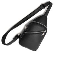 Men's Streetwear Solid Color Pu Leather Waist Bags main image 3