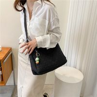 Women's Medium Spring&summer Canvas Solid Color Fashion Square Zipper Tote Bag main image 4