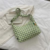 Women's Medium Spring&summer Canvas Solid Color Fashion Square Zipper Tote Bag sku image 3