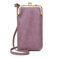 Women's All Seasons Pu Leather Solid Color Fashion Square Zipper Phone Wallet sku image 4