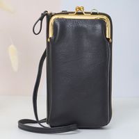 Women's All Seasons Pu Leather Solid Color Fashion Square Zipper Phone Wallet sku image 5