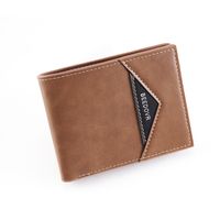 Men's Solid Color Pu Leather Open Wallets sku image 4