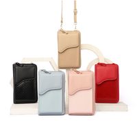 Women's All Seasons Pu Leather Solid Color Fashion Square Zipper Phone Wallet main image 5